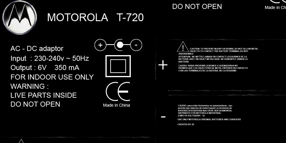 Motorola T-720 :  Reconstruction